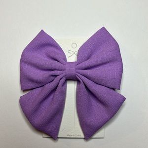 1 Fantasy Butterfly Clip Bow 5 X 4”in (light purple) Made by Hand